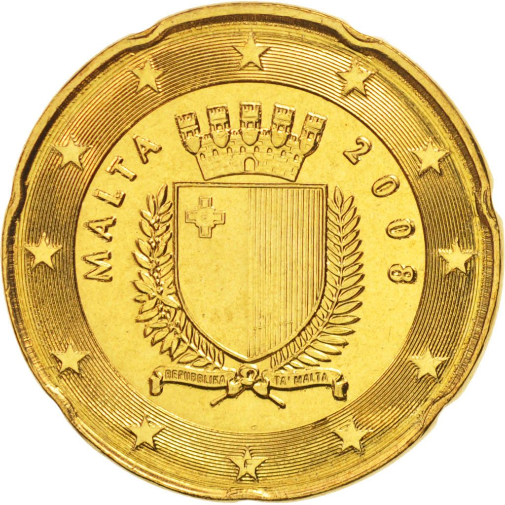 Pièce 20 Centimes D'euro Malte