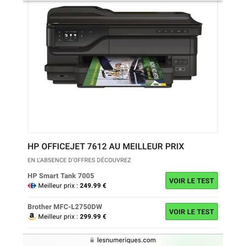 Imprimante A3 HP Officejet 7612