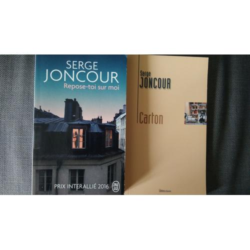 Serge Joncour, Repose-Toi Sur Moi + Carton