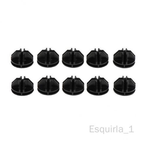 Esquirla Connecteurs De Grille En Plastique Noir, 4x10 Pièces, Pour Étagère De Rangement À Grille Métallique 4 Pièces