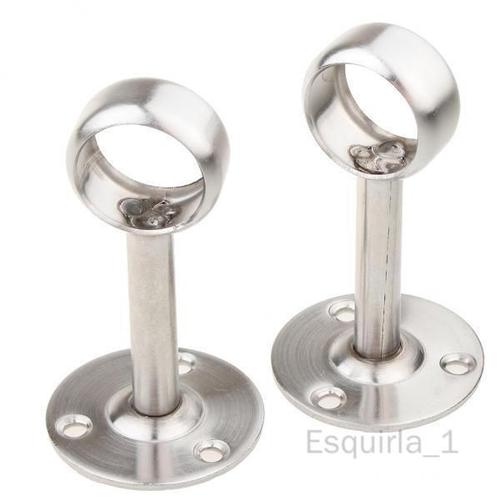 Esquirla Support De Tige De Levier De Tuyau De Garde-Robe En Acier Inoxydable, 3x2 Pièces, Support De Douille 25mm 3 Pièces