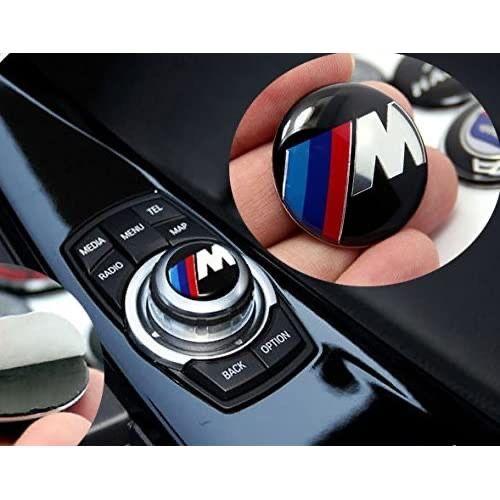 Autocollant Stikers Logo Bmw M 3d Multimédia Mtech Idrive Bouton Controleur ///M Performance +