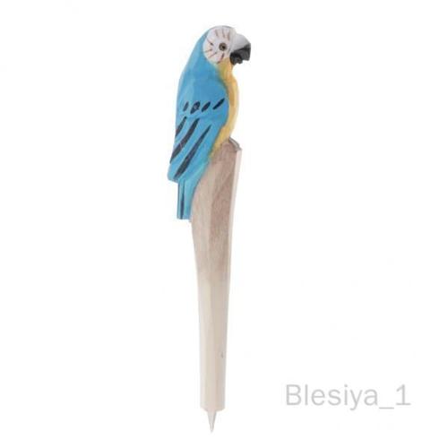 3xstylos À Bille En Forme D'oiseau Sculpté Sur Bois Pour Les Collections B 3 Pièces