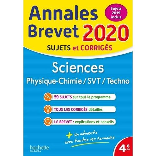 Sciences : Physique-Chimie, Svt, Technologie - Sujets Et Corrigés