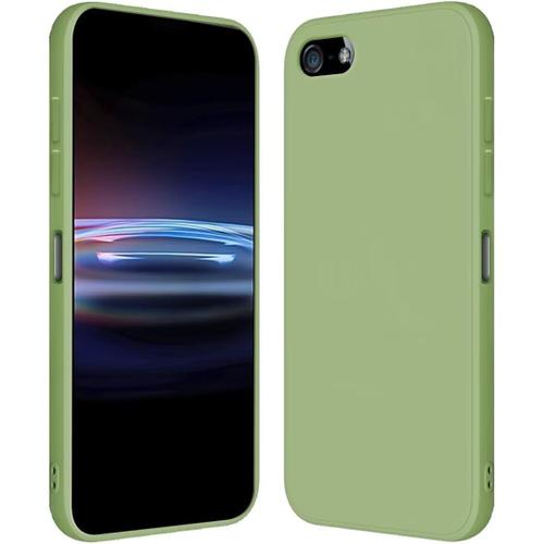 Coque Pour Iphone 5 / Iphone 5s / Iphone Se 2016 4"" Inches Étui En Silicone Tpu Souple - Vert Matcha