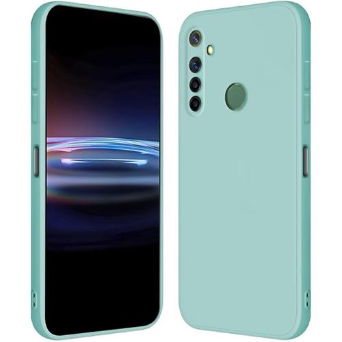 Coque Pour Realme 6i / Realme 5i / Realme 5s / Realme 5 6.52"" Inches Étui En Silicone Tpu Souple - Cyan Clair