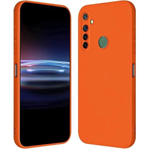 Coque Pour Realme 6i / Realme 5i / Realme 5s / Realme 5 6.52"" Inches Étui En Silicone Tpu Souple - Orange