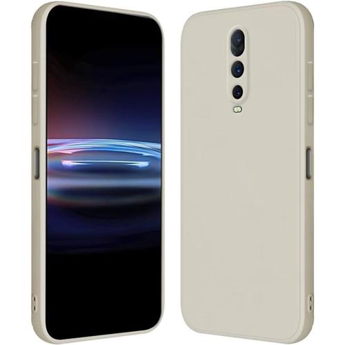 Coque Pour Oppo Rx17 Pro 6.4"" Inches Étui En Silicone Tpu Souple - Blanc Antique