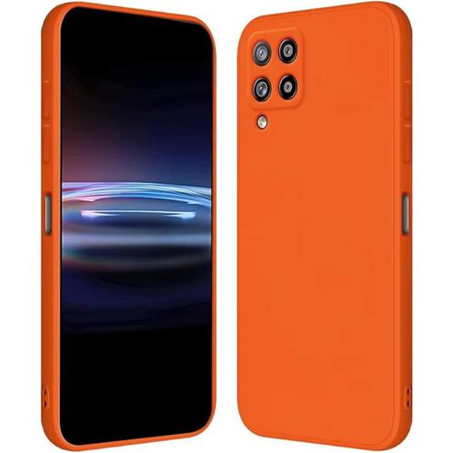 Coque Pour Samsung Galaxy A42 5g 6.6"" Inches Étui En Silicone Tpu Souple - Orange