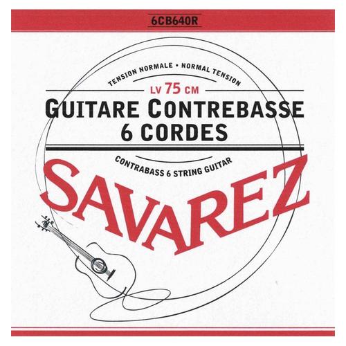 Savarez 6cb640r - Jeu Classique Pour Guitare Basse 6 Cordes - Tension Normale