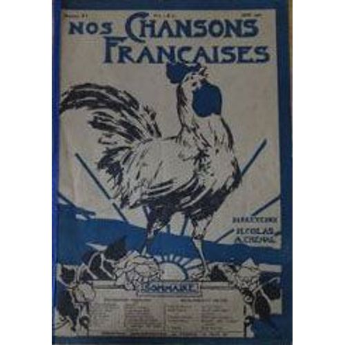 Nos Chansons Francaises N° 21 - Juin 1922 - Chansons, Poésie, Théâtre