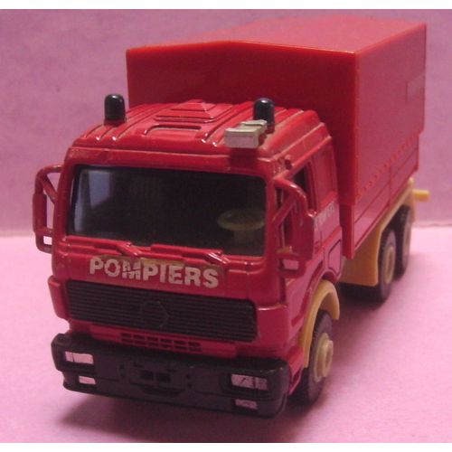 Camion De Pompiers " Type Mercedes - Bâche Sapeurs Pompiers "-Générique