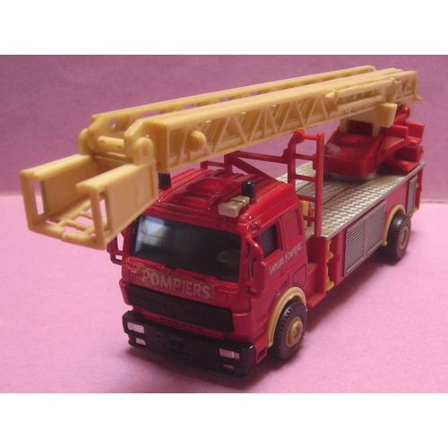 Camion De Pompiers " Type Mercedes - Grande Échelle Avec Nacelle "-Générique