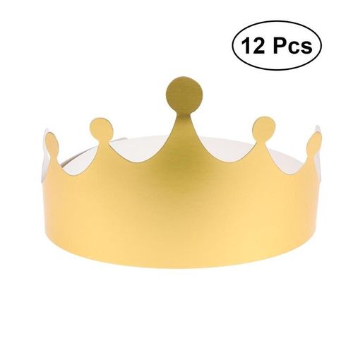 Yy Chapeaux À Couronne En Papier 12 Pièces Fournitures De Fête D'anniversaire Chapeaux En Papier Pour Costume De Réception-Cadeau Pour Bébé Fête D'anniversaire Réception De Mariée