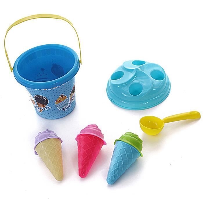 Xm 6 Pcs / Ensemble Modles De Sable Crme Glace Seau Ensem... - 2