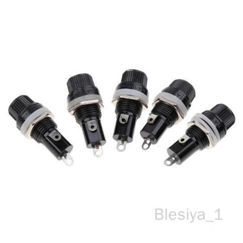 4x5 Pièces 125v/15a 250v/10a Bouchon À Vis Monté Sur Panneau Porte-Fusible 5x20mm 35x12x12mm