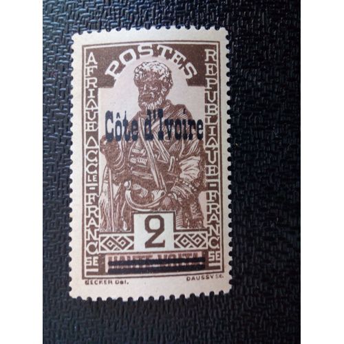 Timbre Cote D'ivoire Yt 88 Timbre Surcharge De Haute-Volta - 1933 ( 30704 )
