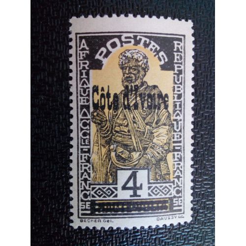Timbre Cote D'ivoire Yt 89 Timbre Surcharge De Haute-Volta - 1933 ( 30704 )