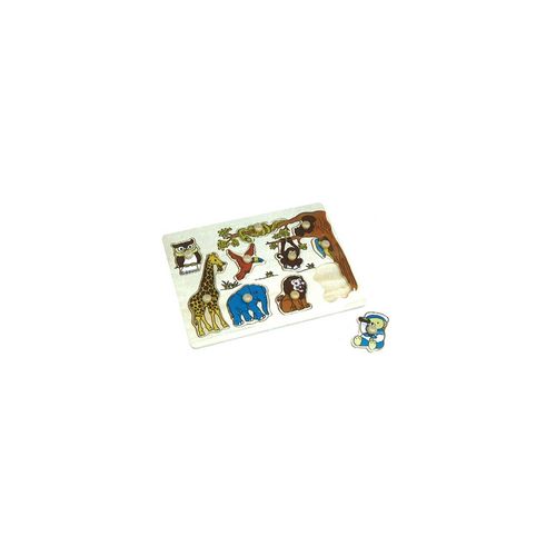 Puzzle Éveil En Bois Zoo - 10 Pièces