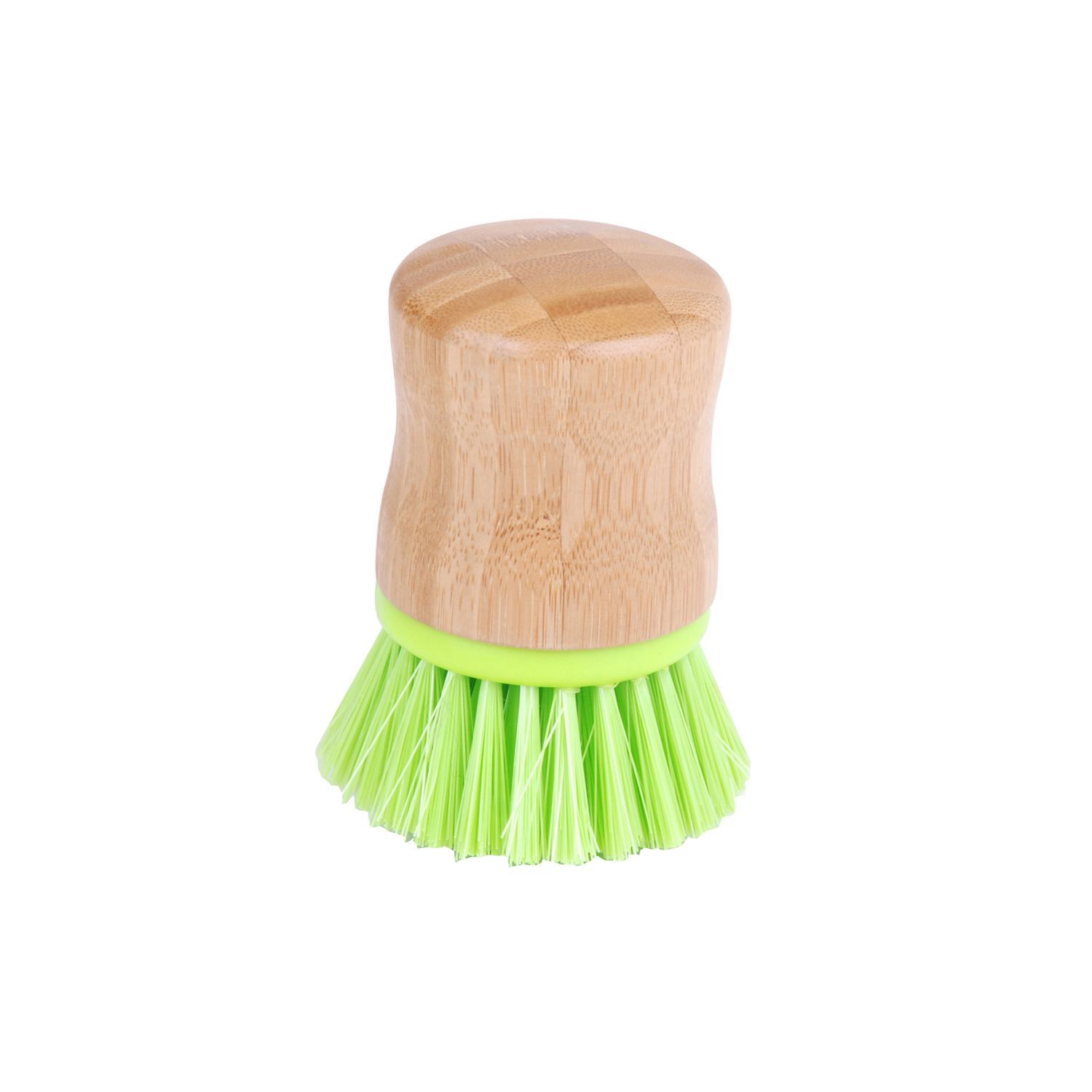 Brosse vaisselle poils durs - Diam. 5 cm - Vert anis