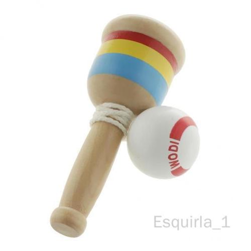 Esquirla 4 X Bois Balle Et Tasse Jeu D'adresse Jeu Traditionnel Japonais Jouet Blanc Comme Décrit