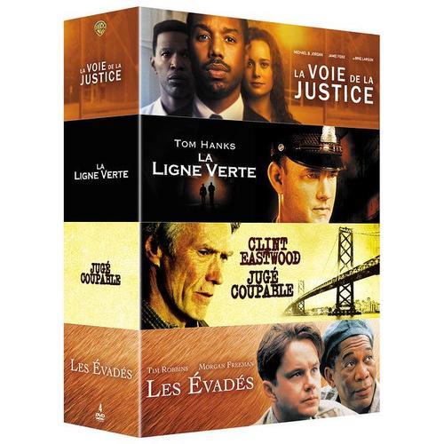 Coffret 4 Films : La Voie De La Justice + La Ligne Verte + Les Évadés + Juge Coupable - Pack