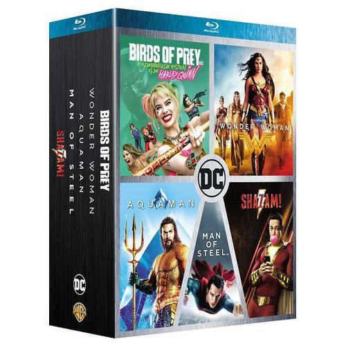 Dc Universe - Coffret 5 Films : Birds Of Prey Et La Fantabuleuse Histoire De Harley Quinn + Shazam! + Aquaman + Wonder Woman + Man Of Steel - Pack - Blu-Ray