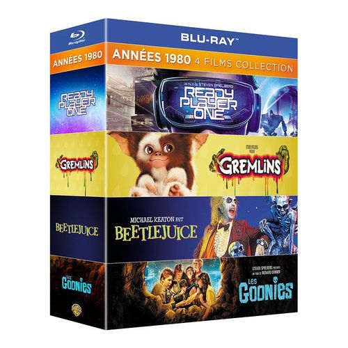 Années 1980 - 4 Films Collection : Les Goonies + Gremlins + Beetlejuice + Ready Player One - Pack - Blu-Ray