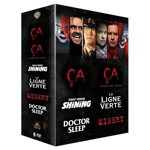 Stephen King - Coffret : Ça + Ça - Chapitre Deux + Shining + La Ligne Verte + Doctor Sleep + Misery - Pack