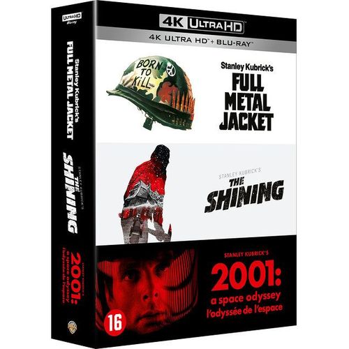 Full Metal Jacket + Shining + 2001 : L'odyssée De L'espace - 4k Ultra Hd + Blu-Ray