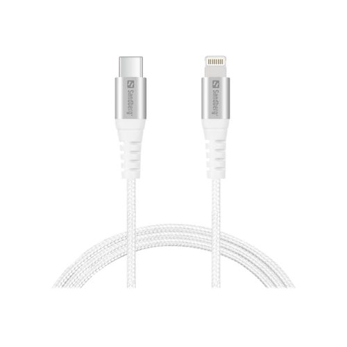 Sandberg - Câble Lightning - Lightning mâle pour 24 pin USB-C mâle - 1 m