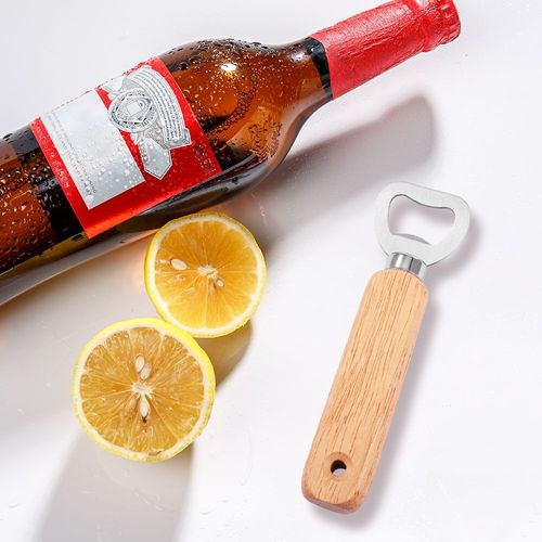 Xm Ouvre-Bouteille De Bar Bouteille En Bois Capuchon De Poignée Pistolet Barat Ouvre-Bouteille Vin Bière Soda Verre Ouvre-Boîte De Cuisine Outils De Bar Accessoires Kichen