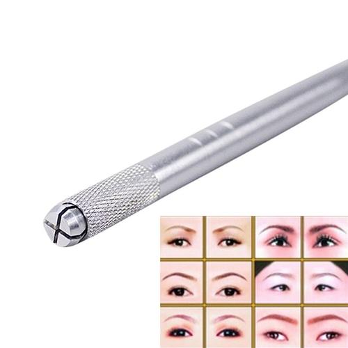 Xm 1pc Stylo De Tatouage Réutilisable En Acier Sourcil Lèvre Aiguille Porte-Pointe Outil Approvisionnement Pour Maquillage Permanent 