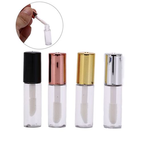 Xm 10 Pièces Vide En Plastique Baume À Lèvres Tube Rouge À Lèvres Mini Échantillon Cosmétique Conteneur Avec Capuchon Transparent Pe Brillant À Lèvres Tubes 