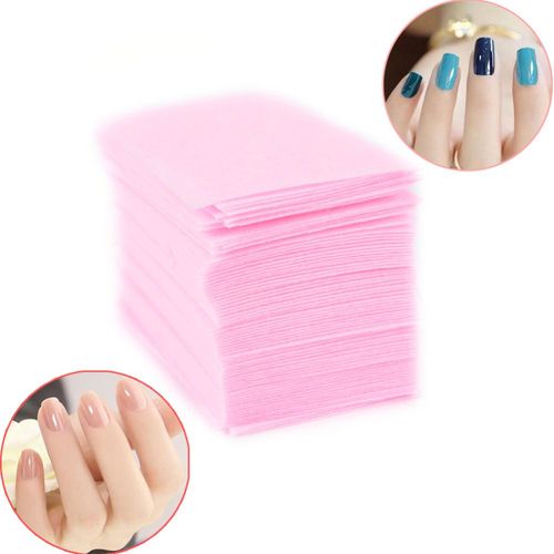Xm 100 Pièces Rose Non Pelucheux Lingettes Tout Pour Manucure Vernis À Ongles Dissolvant Tampons Papier Ongles Cutton Tampons Manucure Pédicure Gel Outils 