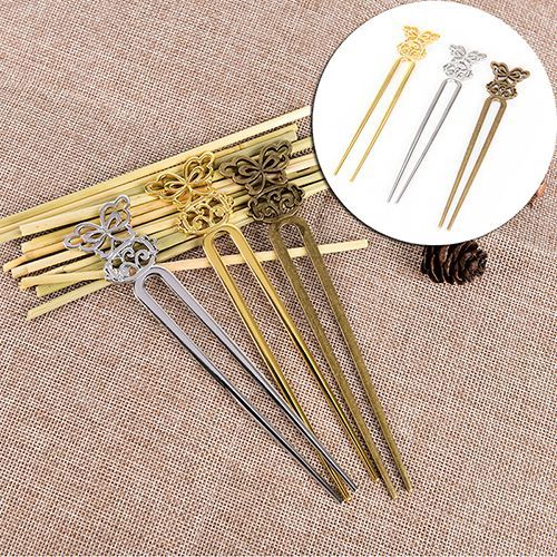 Xm Bronze Vintage Bâtons De Cheveux Bandeaux Pour Femmes Élégance Dame Épingles À Cheveux Pince À Cheveux Accessoires De Cheveux 