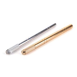 Xm 1pc Acier Inoxydable Microblading Stylo Machine À Tatouer Maquillage Permanent Sourcil Tatouage Manuel Stylo 