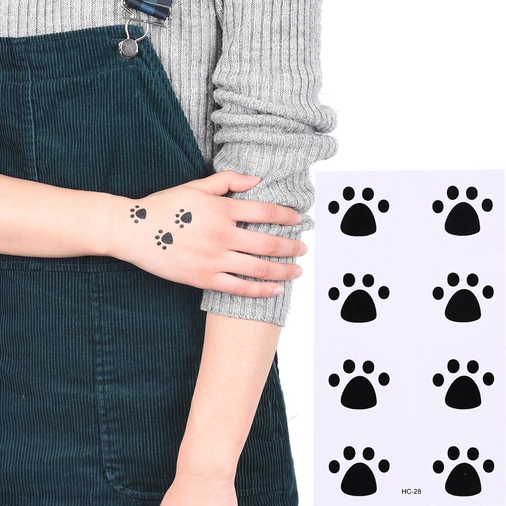 Xm Empreintes De Chat Sexy Flash Tatoo Faux Tatouages Pour Fille Femmes Impermeable A L Eau Temporaire Tatouage Tatto Autocollants Autocollant Sur Le Corps Rakuten