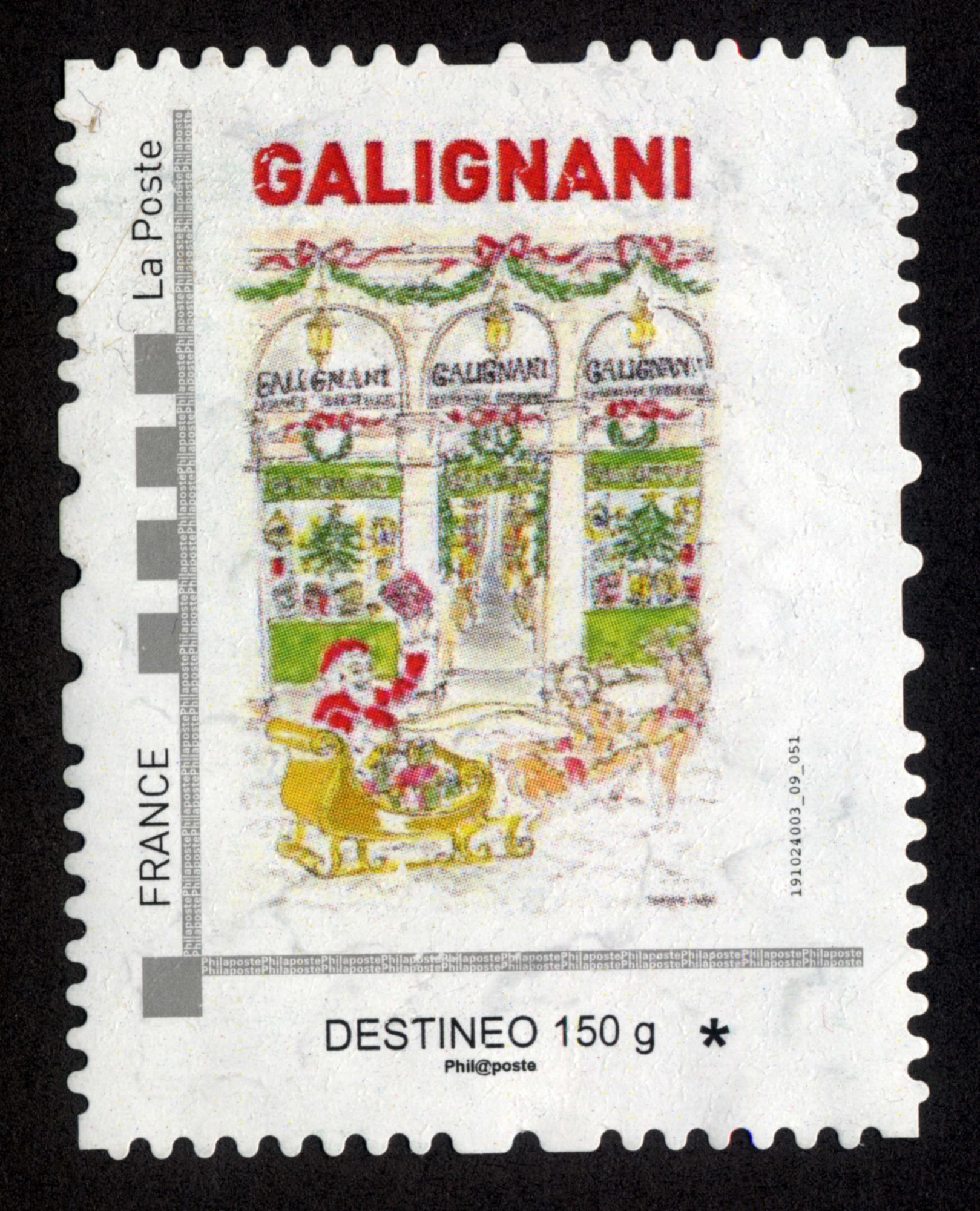 Timbre Galignani.France.La Poste.Destineo 150g