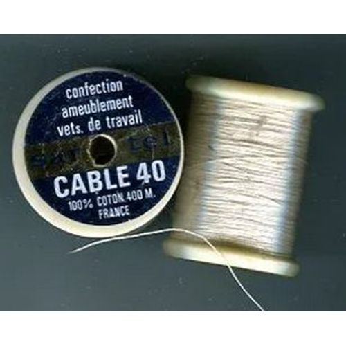 Bobine De Fil - " Sartel " - Neuve + 1 Entamée Fil Ordinaire