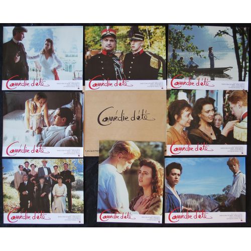 Com?die D'?t? - Film De 1989 De Daniel Vigne Avec Maruschka Detmers, Remi Martin Et Jean-Claude Brialy - Jeu De 8 Photos D'exploitation De Cin?ma - Chaque Petite Affiche De 24x30 Cm