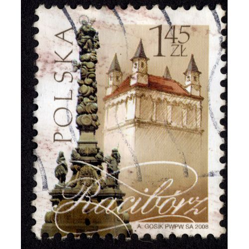 Timbre Raciborz.Polska.1,45 Zl.A.Gosik.2008.