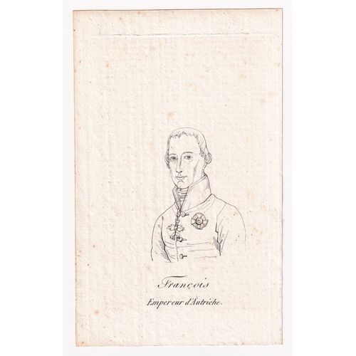 Gravure 1821 Portrait François Ier D'autriche  François Ii Du Saint-Empire Francis Ii, Holy Roman Emperor