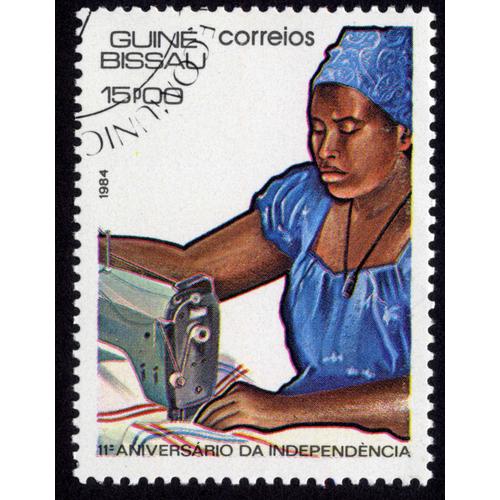 Timbre 11 Aniversario Da Independencia.Guiné Bissau.Correios.1984.