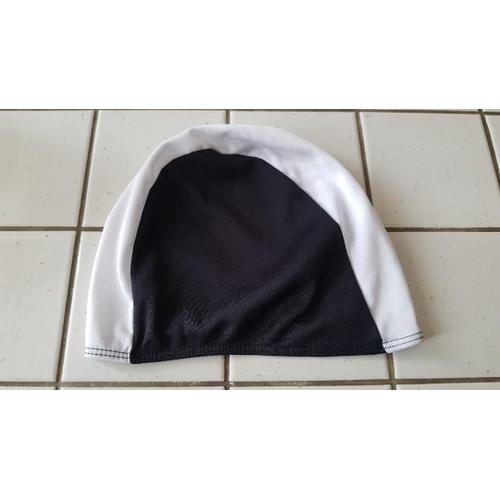 Bonnet De Bain Noir Et Blanc Pour Enfant Tex Taille 8 À 14 Ans