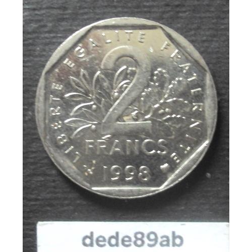 France . Pièce De 2 Francs 1998 . Semeuse De Roty