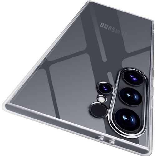 Coque Pour Samsung S24 Ultra, Transparent Housse En Souple Tpu Ultra Mince Et Anti-Rayures De Protection Etui Pour Samsung Galaxy S2