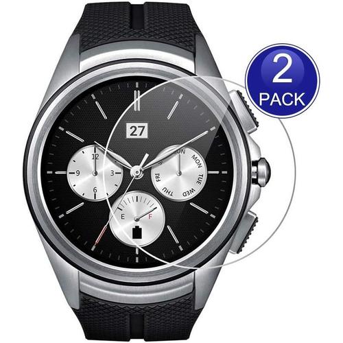 2-Pack Protecteurs D'écran Hd Pour Lg G Watch Urbane 2nd W200 - 0,26mm, Verre Trempé 9h, Anti-Rayures, Protection Renforcée.