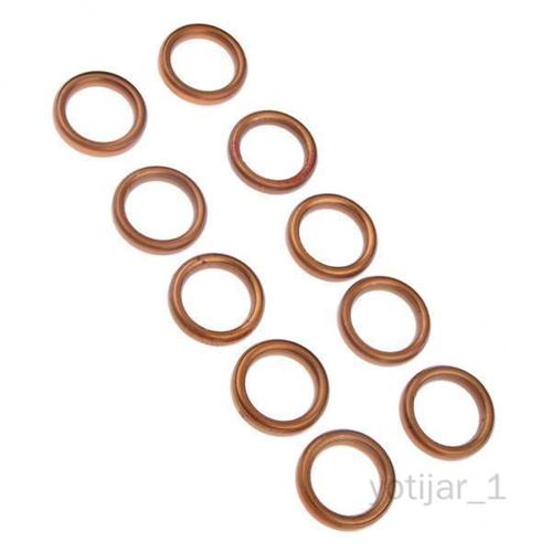 Yotijar 4x10x Joints De Tuyau De Silencieux D'échappement Pour 49 50 110 150cc Gy6 Cyclomoteur Scooter Atv 4 Pièces