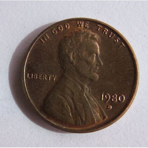 1 Cent Usa Lincoln Memorial Penny Année 1980 Atelier D Usa_41
